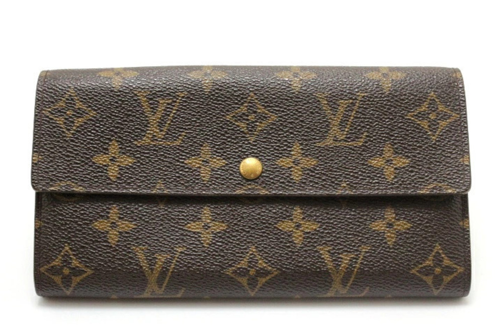 LOUIS VUITTON Pochette Portemonnaie Credit Long Wallet Monogram